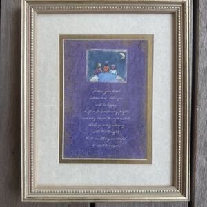 Family Trust Flavia Celestial Moon Print In Gold Frame 9x11 Inch Gallery Wall